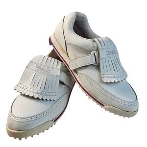 Etonic womens Golf Shoes Size 8.5, Soft Spikes vintage GUC